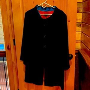 Black Long Dressy Suit Coat - large